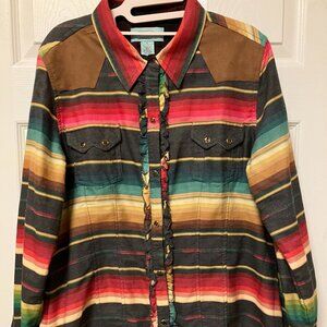 Tasha Polizzi Serape Stripes Shirt